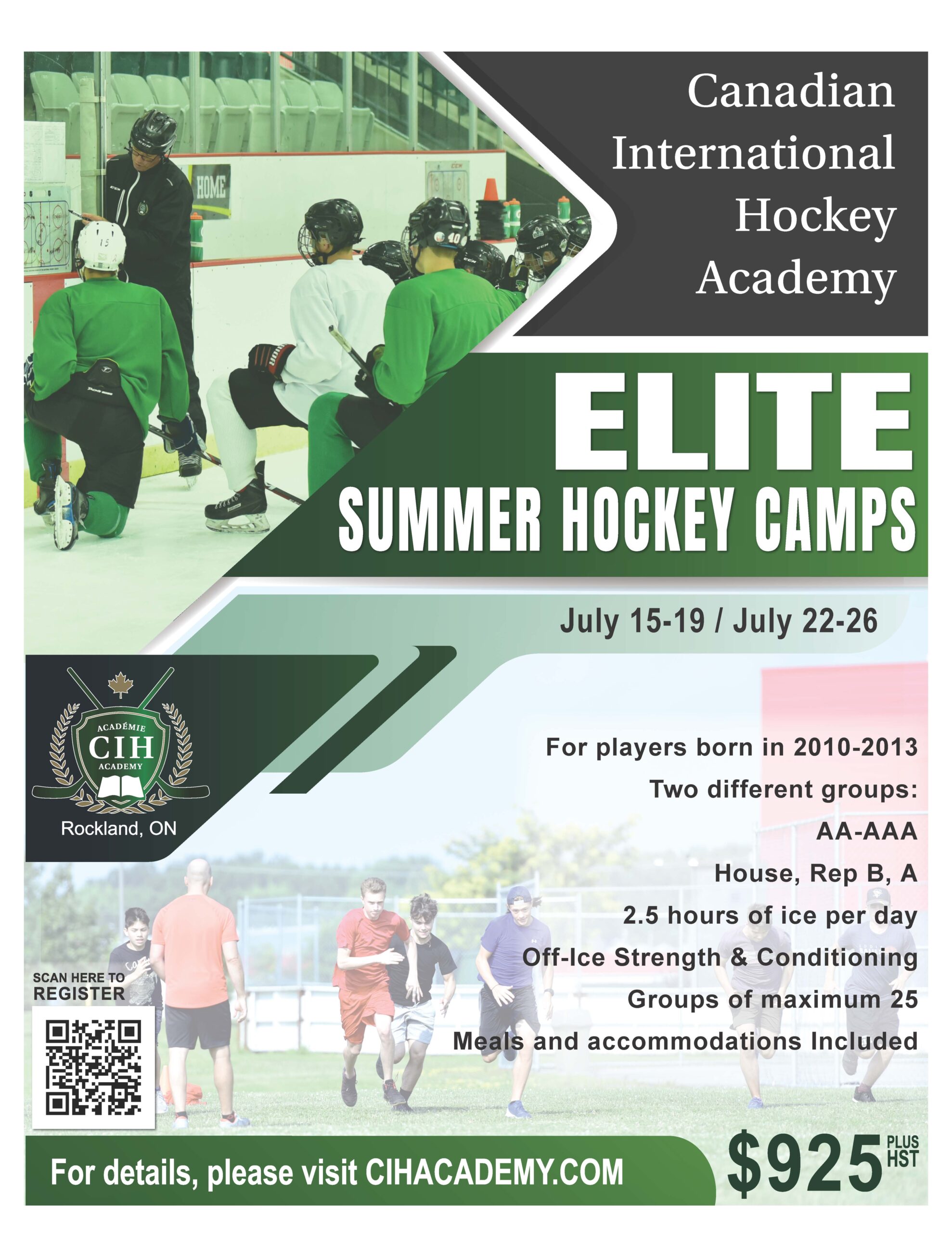 Elite Summer Camps Canadian International Hockey Academy